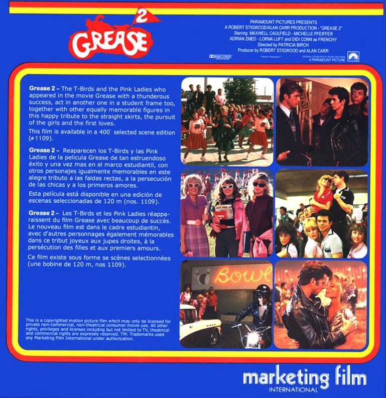 Super 8 Rezensionen - Grease 2, image size:769x793